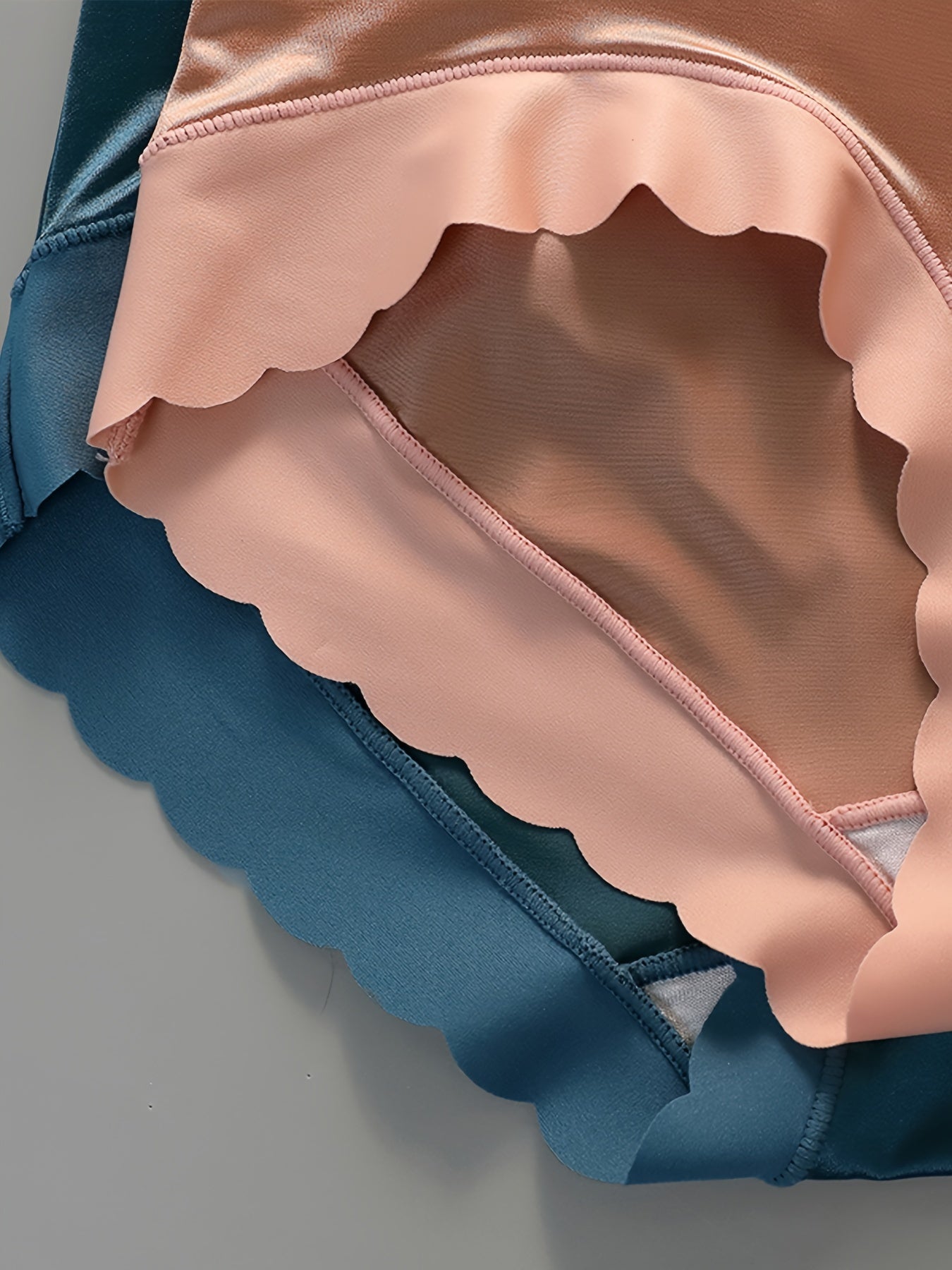 4pcs Seamless Satin Briefs, Sexy Comfy Breathable Stretchy Intimates Panties, Women's Lingerie & Underwear - HaaTFooT