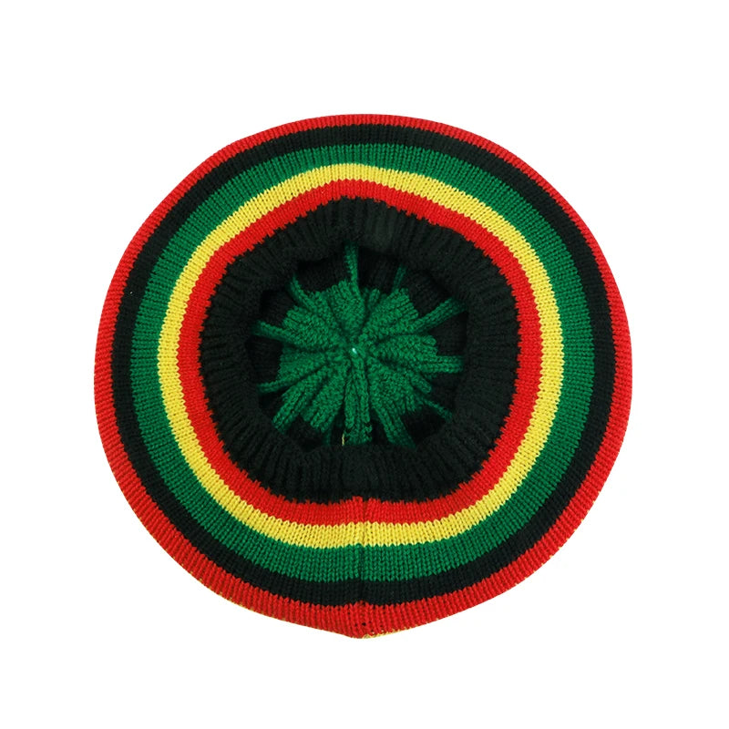 Reggea Multi-Colour Striped Cap Bob Marley