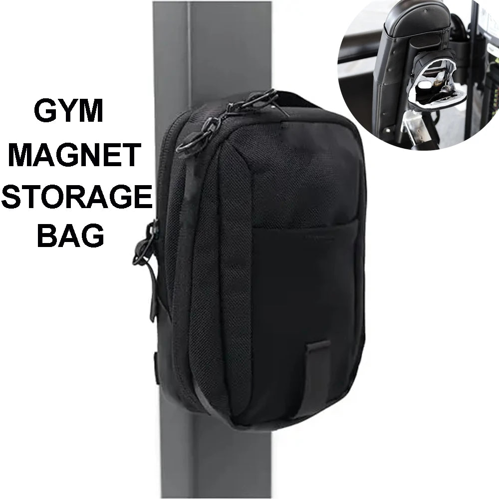 Magnetic GYM Phone Sling Bag  for Men Women GYM Floor Organizer Sport Chest Crossbody Handle Pouch for Earphone Key Water Bottle - HaaTFooT