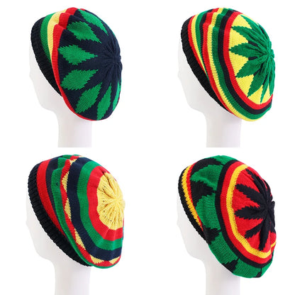 Reggea Multi-Colour Striped Cap Bob Marley - HaaTFooT