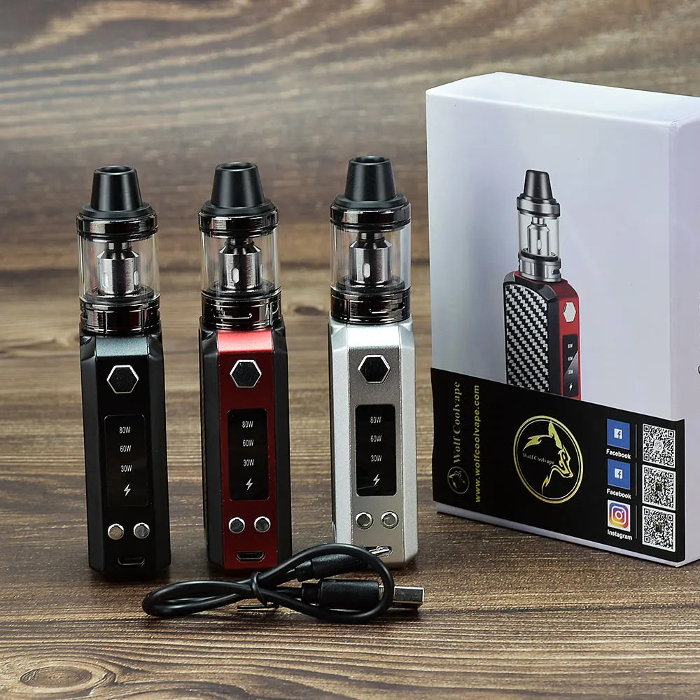 80W Vape mod Box Mod Kit Vapor 2200Mah - HaaTFooT