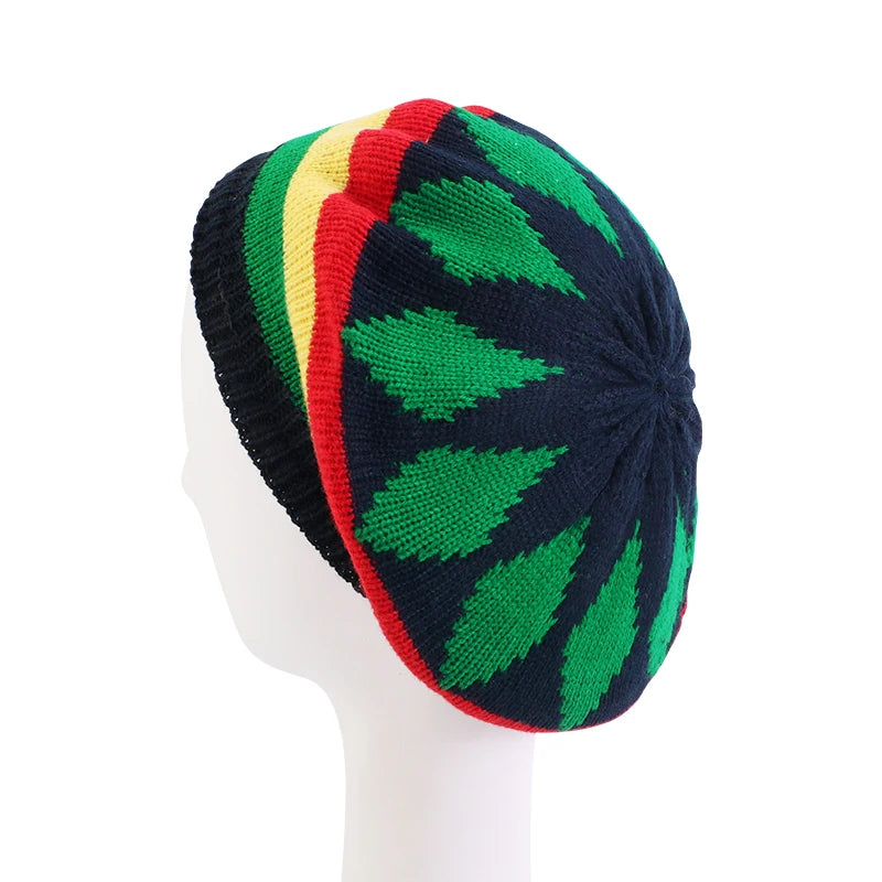 Reggea Multi-Colour Striped Cap Bob Marley